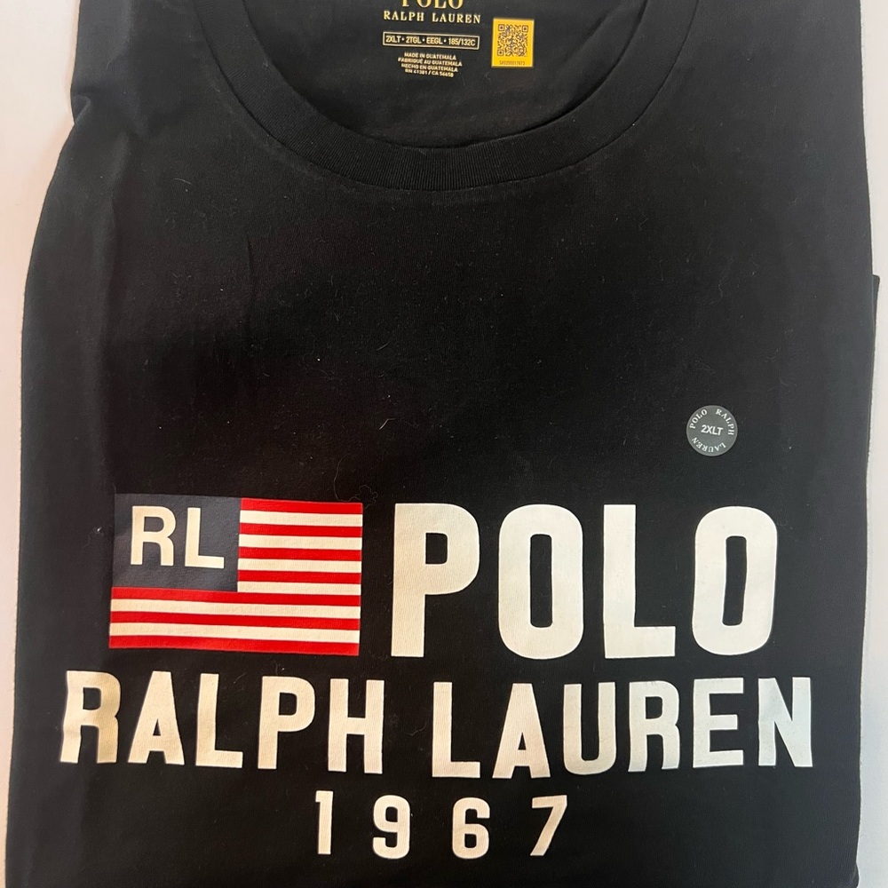 Polo Ralph Lauren Black T-Shirt Big & Tall 2XLT T Shirt New with tags